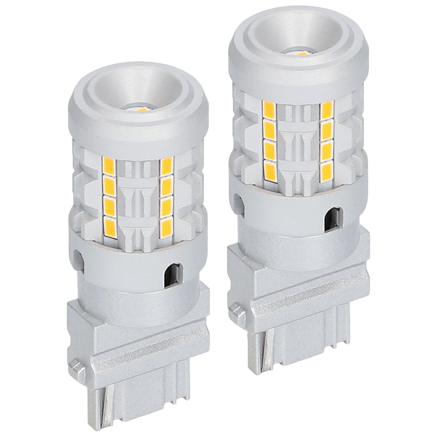 Heise HE-C7440A 7440 Amber Bulbs with Integrated Internal CANBUS System - 2-Pack