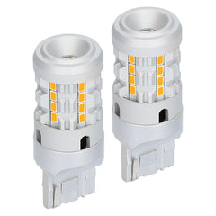 Heise HE-C7440A 7440 Amber Bulbs with Integrated Internal CANBUS System - 2-Pack