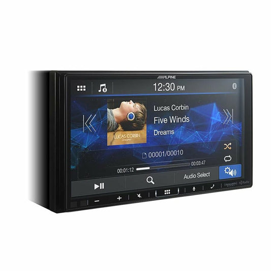Alpine ILX-407 7" Double-DIN Shallow Chassis Digital Media Receiver W /  Apple CarPlay & Android Auto