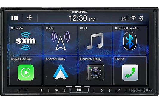 Alpine iLX-407 Double DIN 7" Carplay / Android Auto Digital Receiver +  SXV300V1 satellite Receiver Tuner