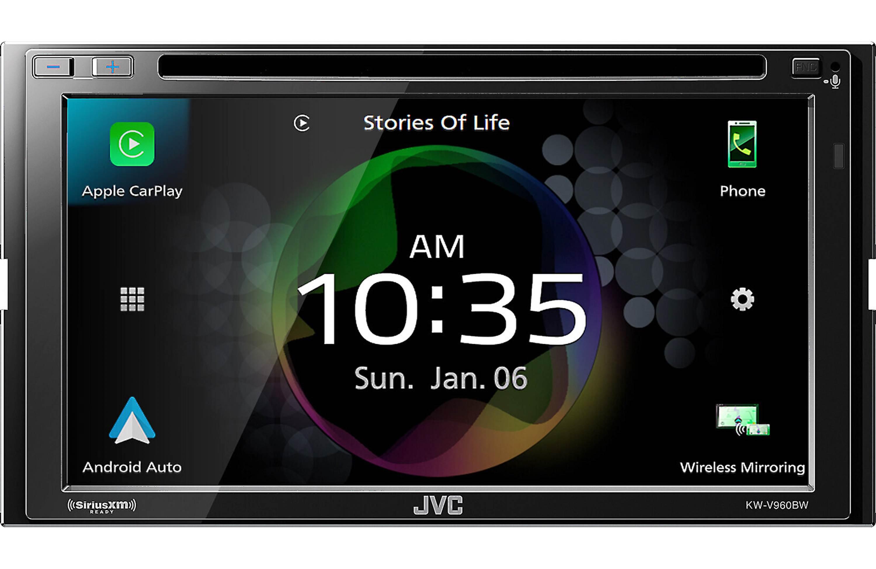 JVC KW-V960BW dvd receiver apple carplay radio