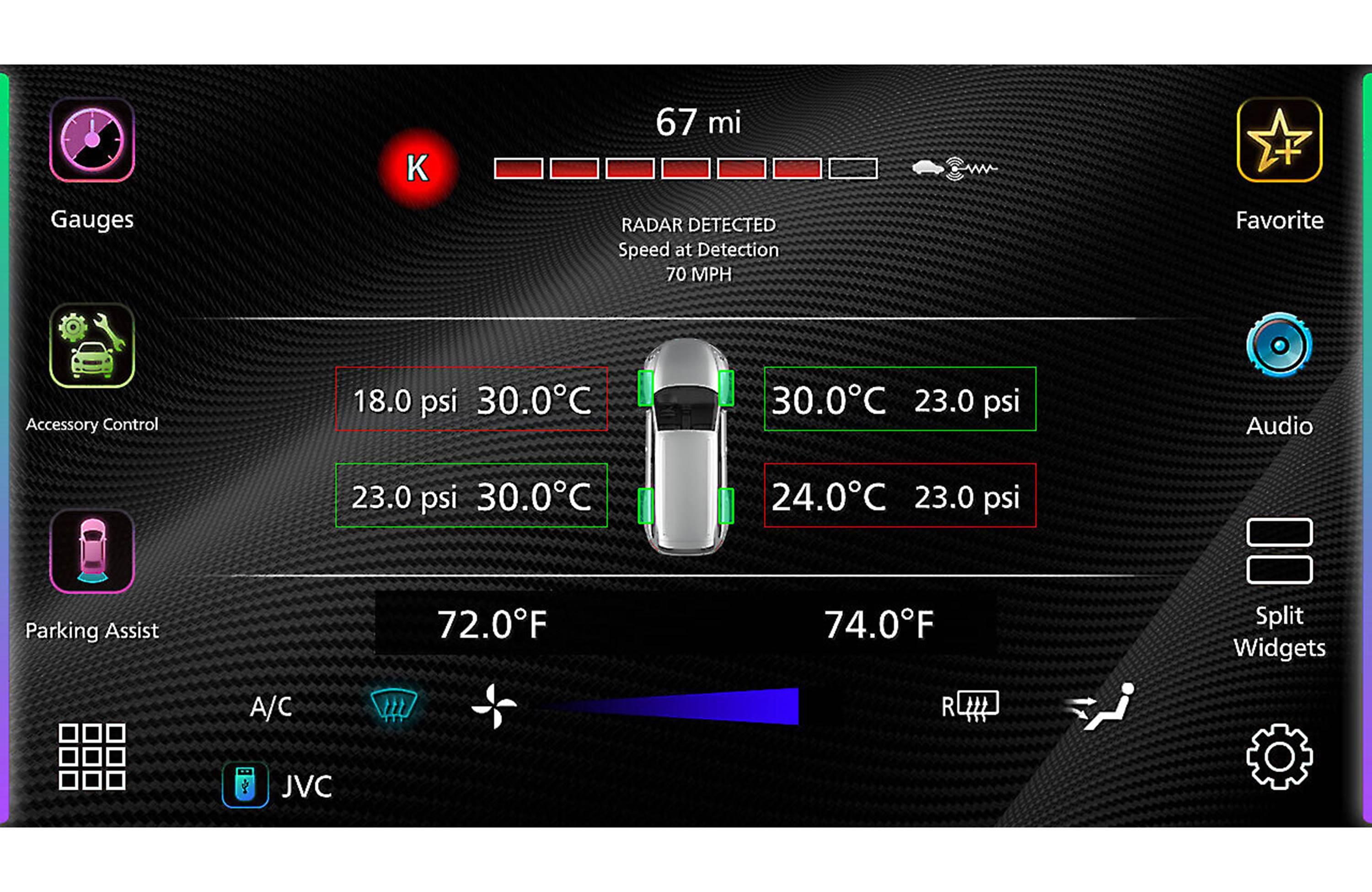 JVC KW-Z1000W multimedia unit at audio jam