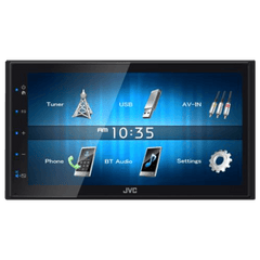 JVC KW-M150BT 2 DIN Mechless Receiver w/6.8" WVGA & Built In Bluetooth