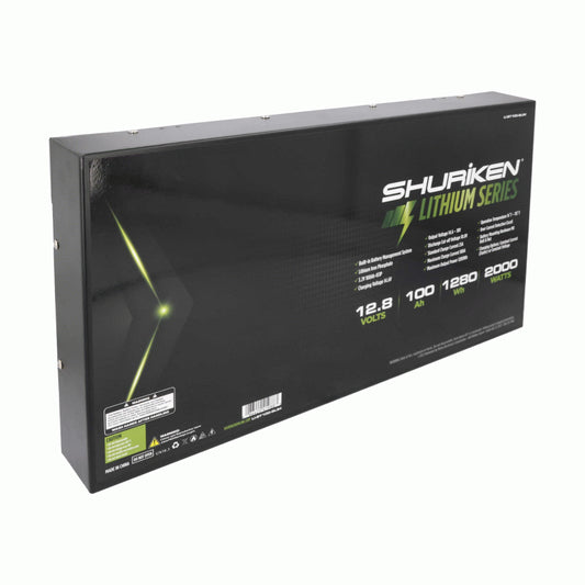 Shuriken LI-BT100-SLIM 2000W / 100 Amp Hours Lithium Iron Slim Battery