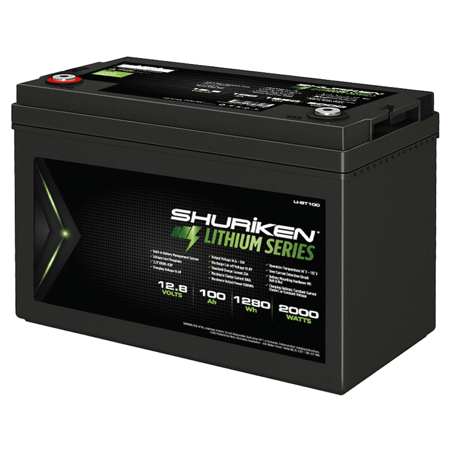 Shuriken LI-BT100 2000W / 100 Amp Hours Lithium Iron Battery