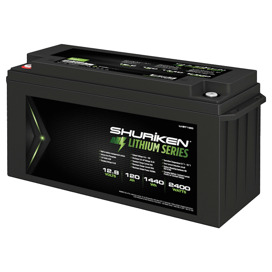 Shuriken LI-BT120 2400W / 120 Amp Hours Lithium Iron Battery