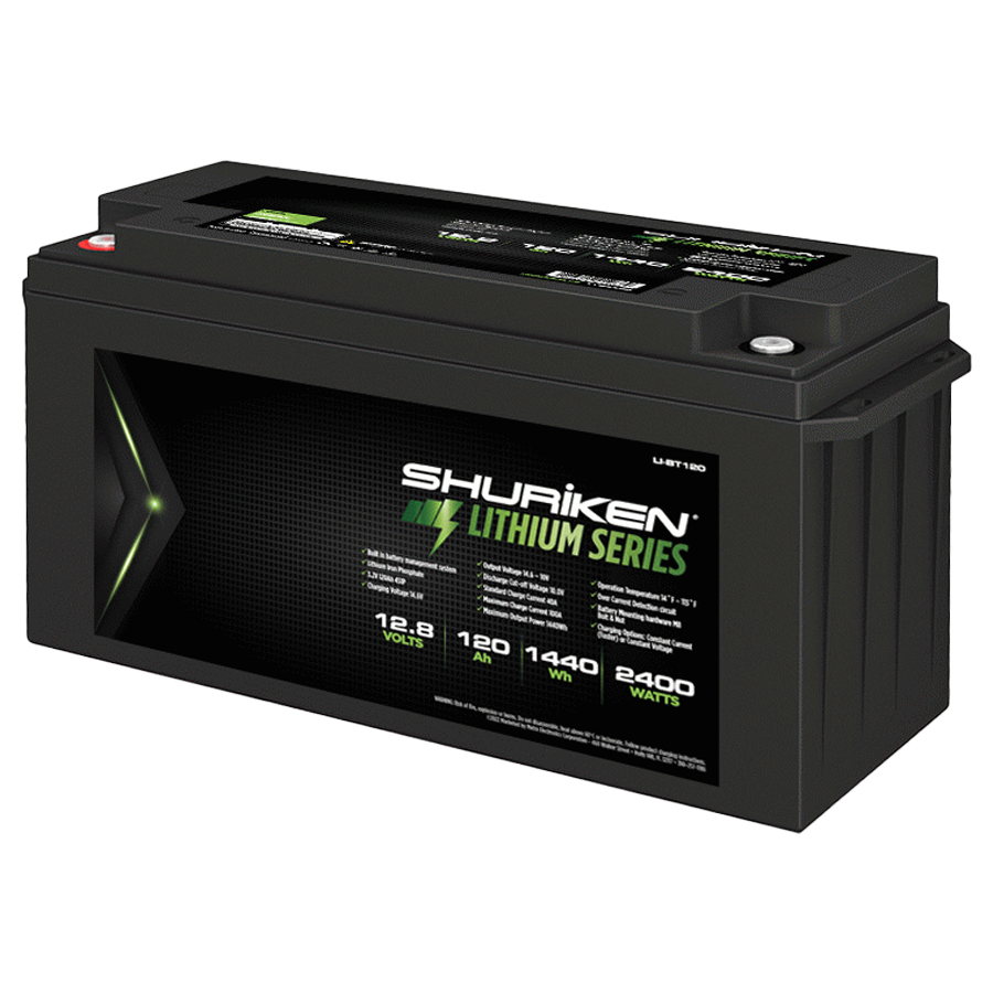 Shuriken LI-BT120 2400W / 120 Amp Hours Lithium Iron Battery