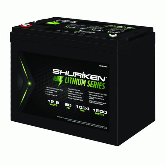 Shuriken LI-BT80 1800W / 80 Amp Hours Lithium Iron Battery