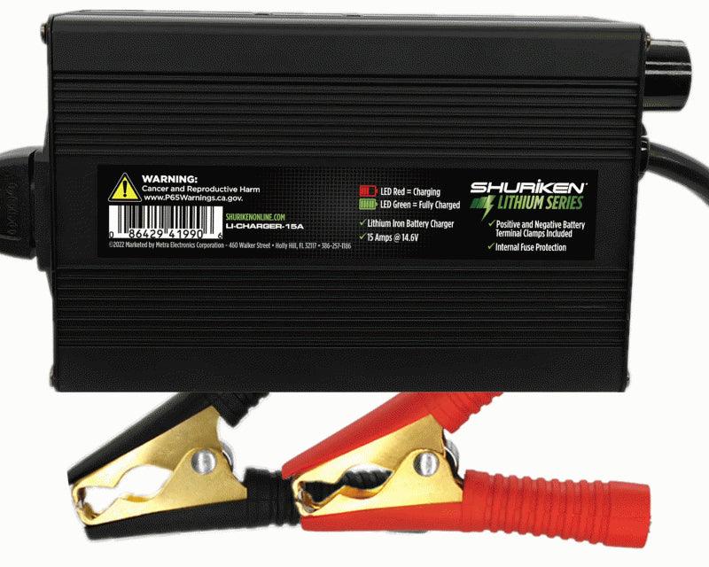 Shuriken LI-CHARGER-15A 15 AMP Lithium Battery Charger