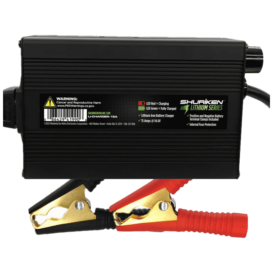 Shuriken LI-CHARGER-15A 15 AMP Lithium Battery Charger