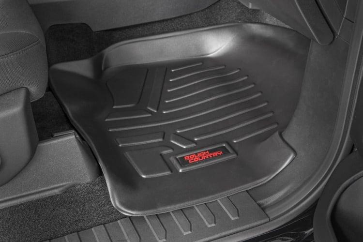 Rough Country M-51512 Floor Mats Ford F-150 (15-24)/F-150 Lightning (22-24)/Raptor (17-24)