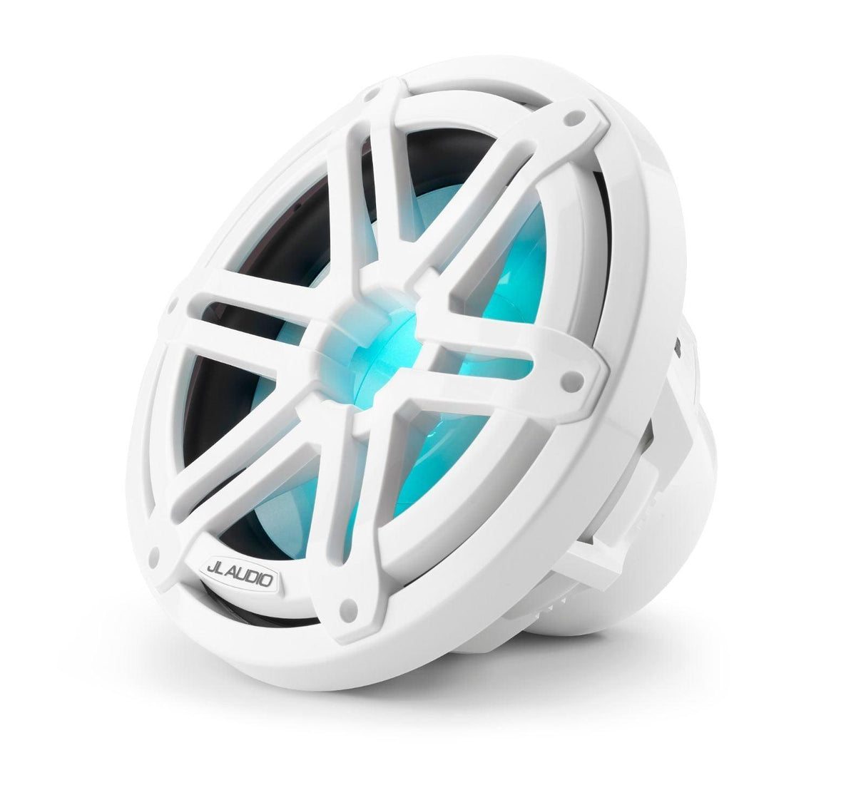 JL Audio M3-10IB-S-Gw-i-4 - M3 10" 4-Ohm Infinite Baffle Marine Subwoofer - LED Gloss White Sport Grille