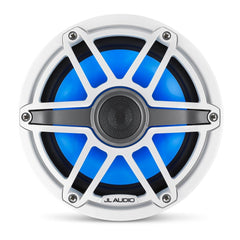 JL Audio M6-770x-S-GwGw-i M6 Series 7.7" marine speakers with LED lights (Gloss White Sport Grille)