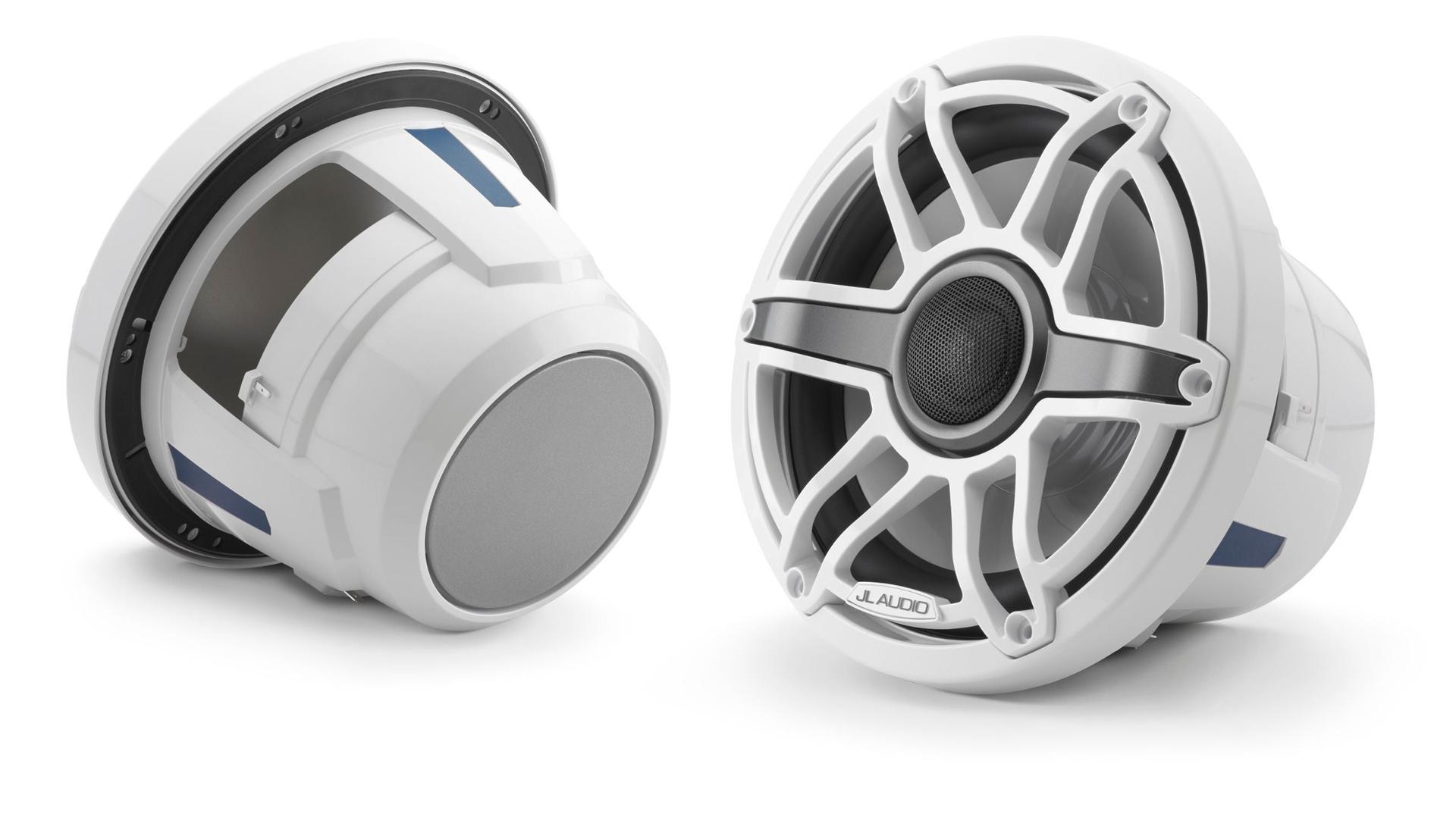 JL Audio M6-880X-S-GwGw M6 Series 8.8" marine speakers (Gloss White Sport Grille)