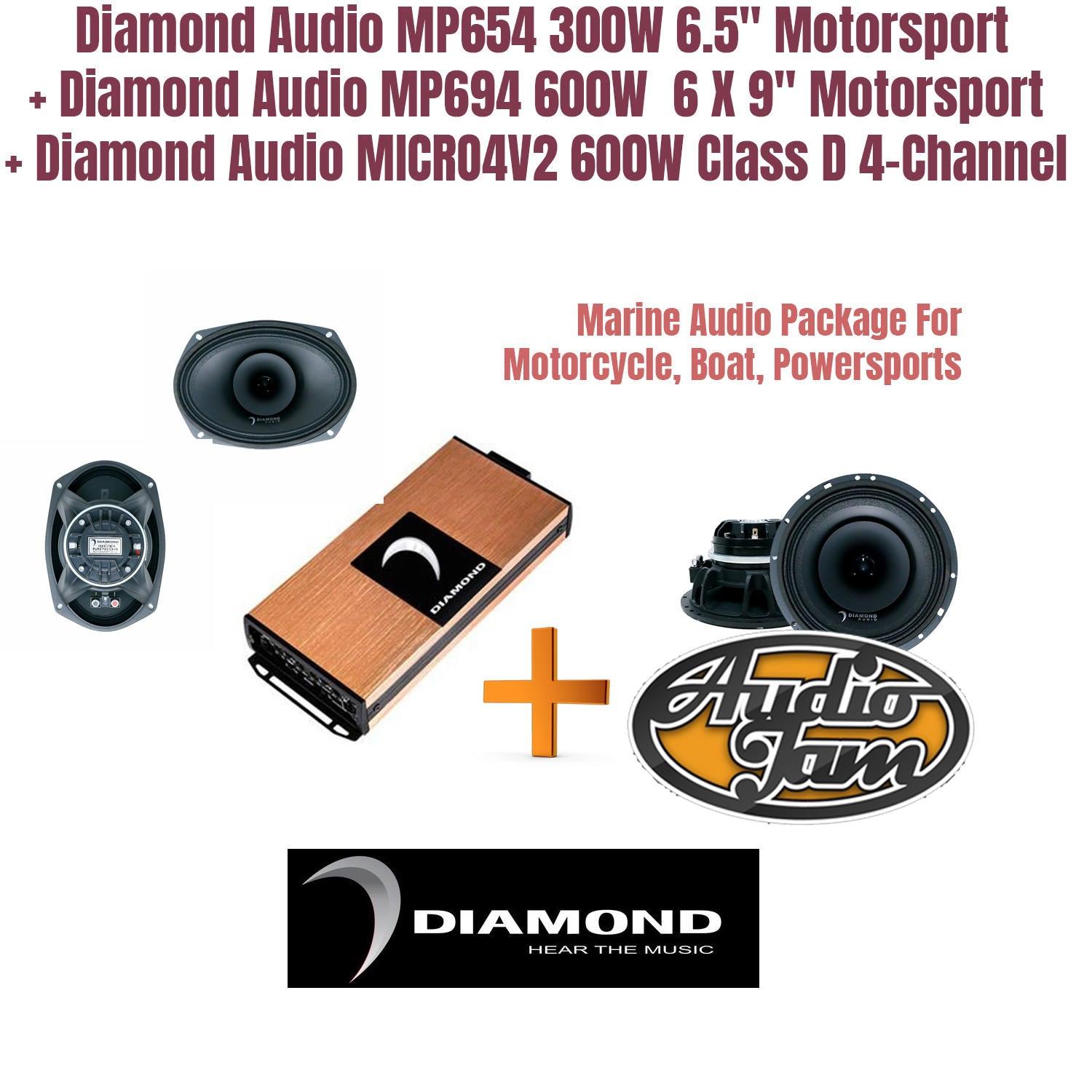 Diamond Audio Motorsport package pro audio MP654 6.5" + MP694 + MICRO4V2