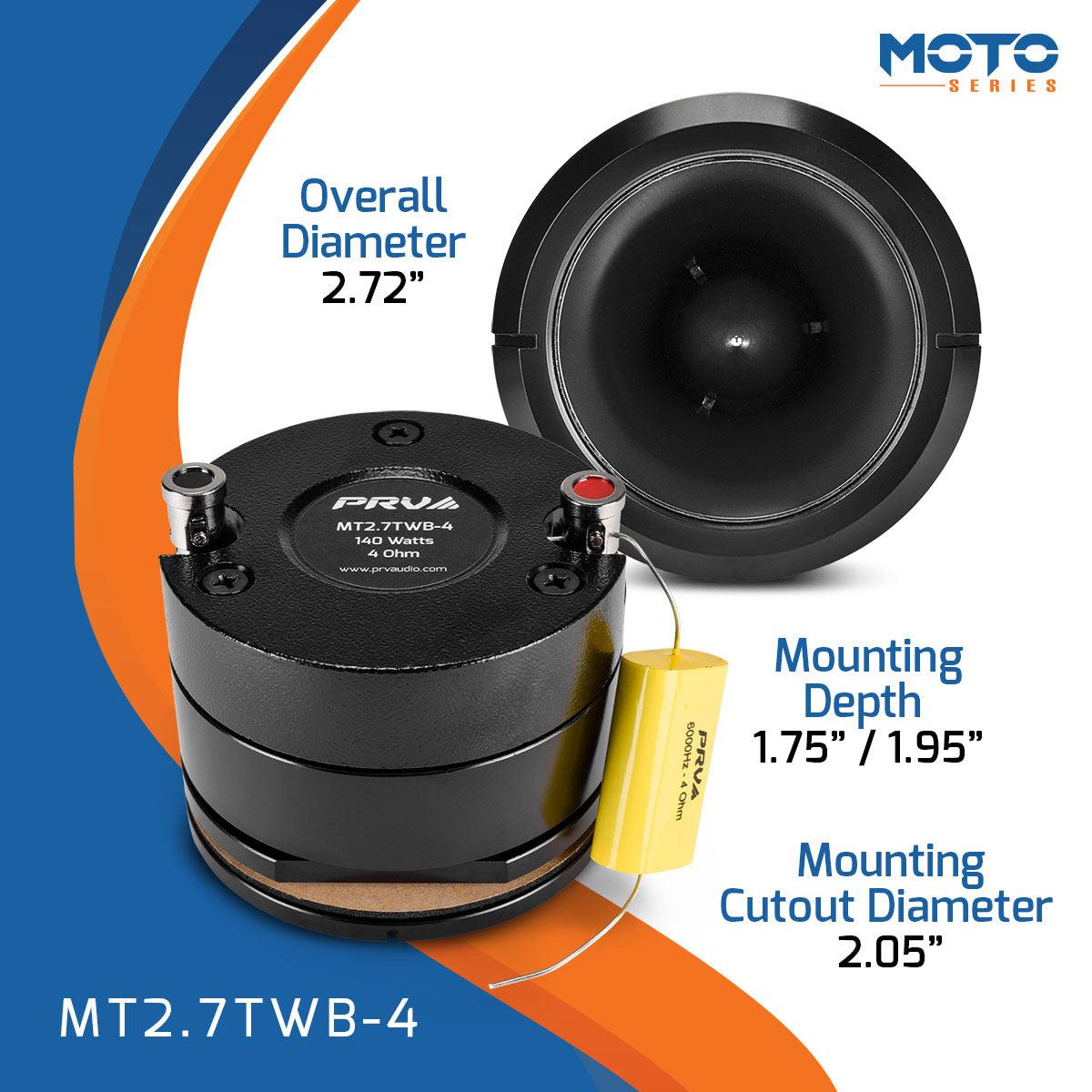 PRV Audio MT2.7TWB-4 2.75" Short Horn Tweeter