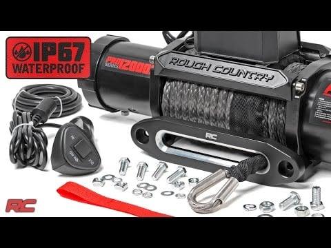 Rough Country PRO12000S 12000-Lb Pro Series Winch Synthetic Rope