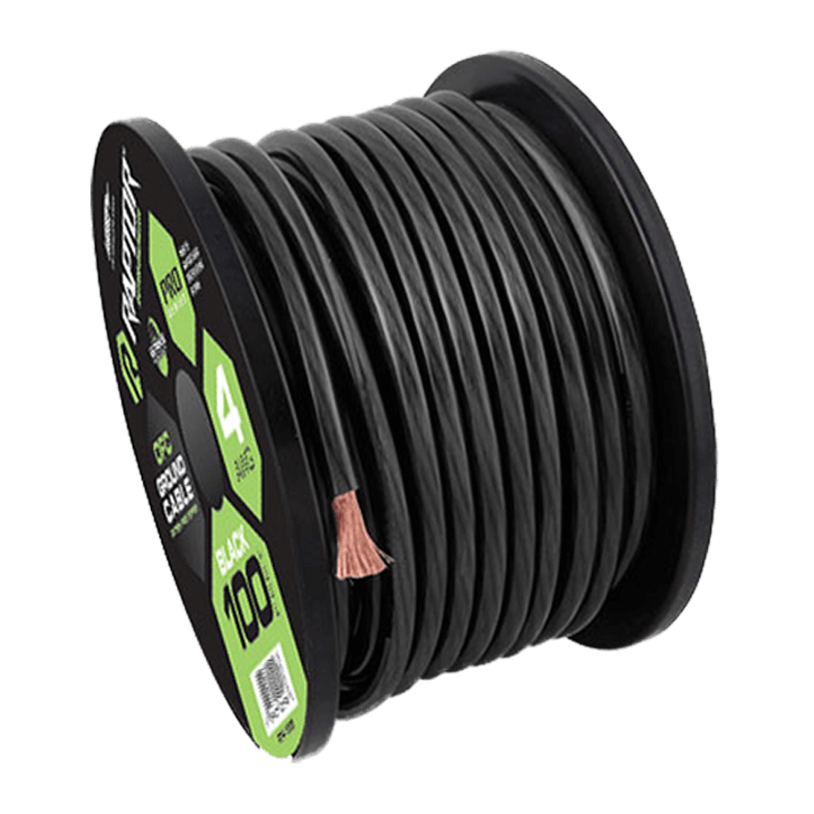 Raptor 100 FT 4 AWG Black Power Cable Pro Series