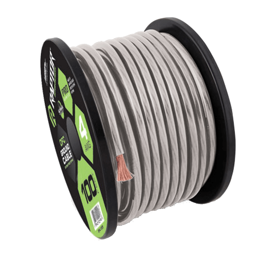 Raptor R5C4-100 Pro Series 4 AWG Oxygen Free Copper - Clear - 100 Feet
