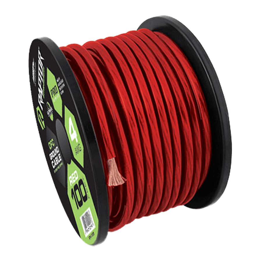 Raptor 100 FT 4 AWG Red Power Cable Pro Series