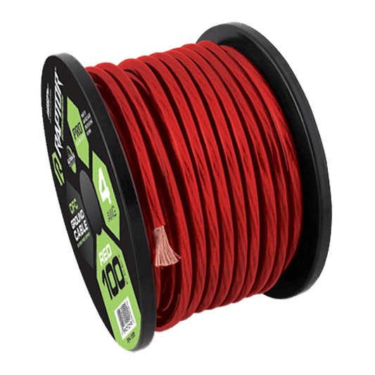 Raptor 100 FT 4 AWG Red Power Cable Pro Series