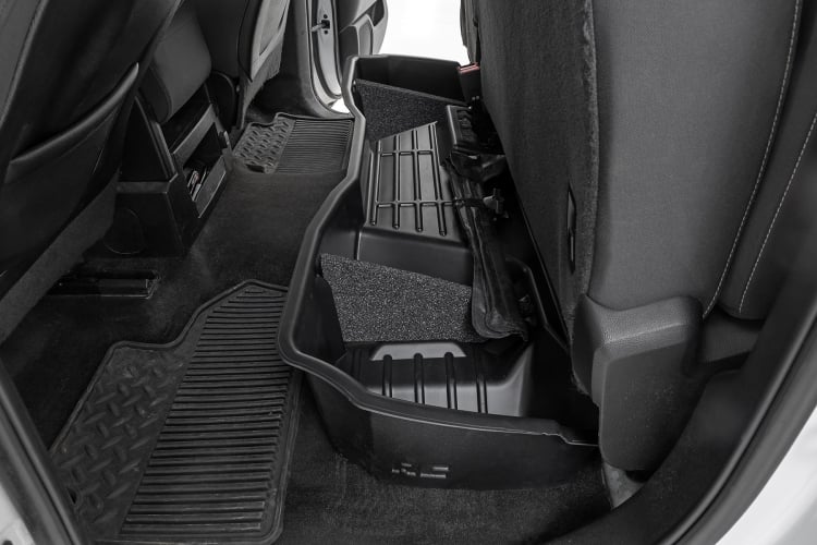 Rough Country RC09041 Under Seat Storage Double Cab | Chevy/GMC 1500/2500HD/3500HD 2WD/4WD