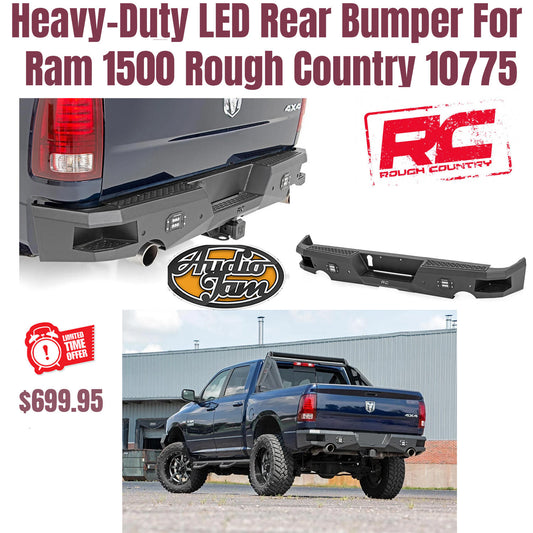 Heavy-Duty LED Rear Bumper For Ram 1500 Rough Country 10775