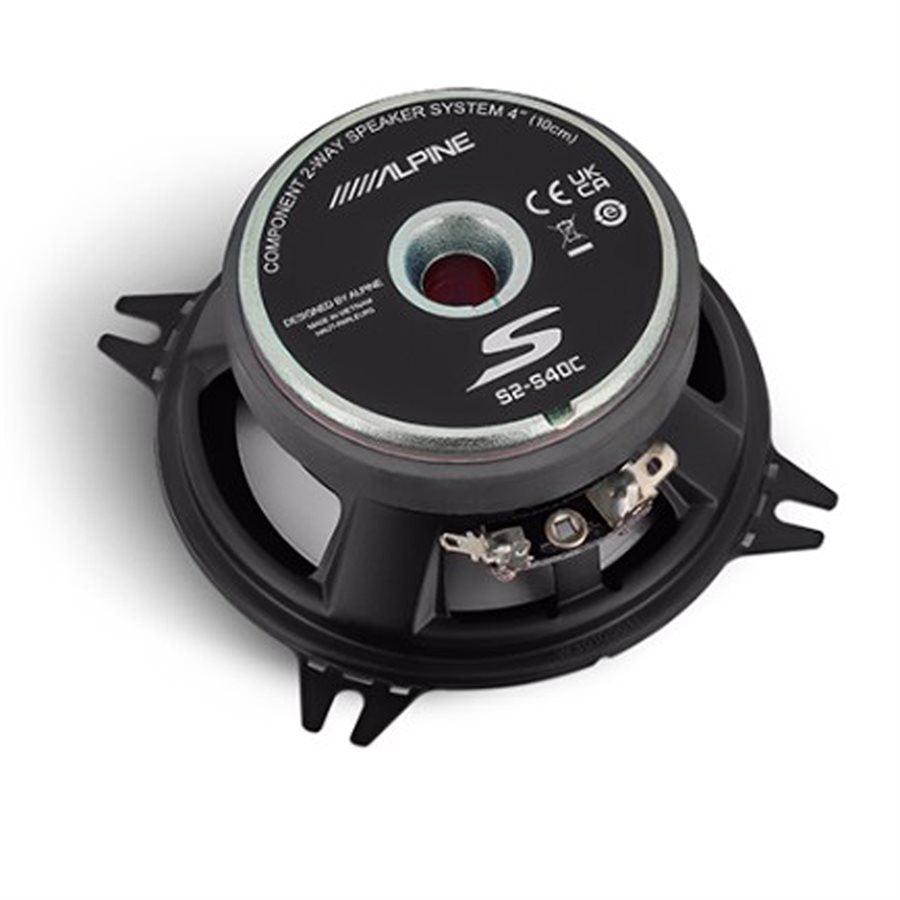 Alpine S2-S40C S2-Series 4" 2-Way Component Speaker System