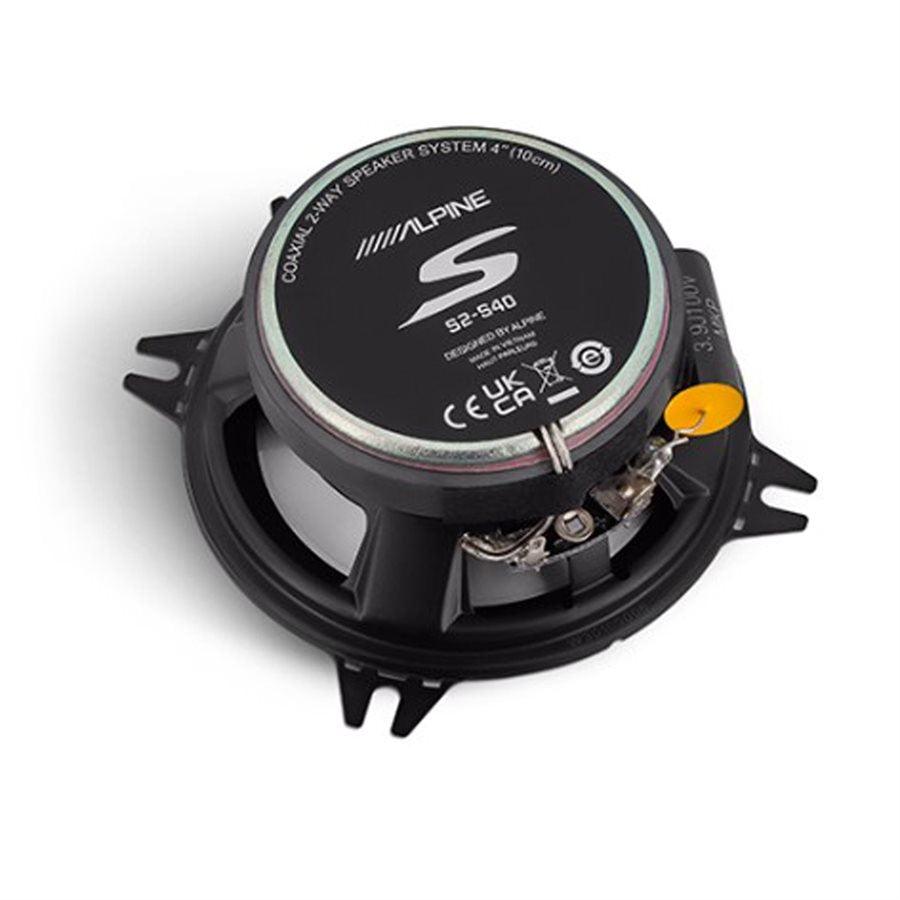 Alpine S2-S40 S2-Series 4" 2-Way Coaxial Speaker System