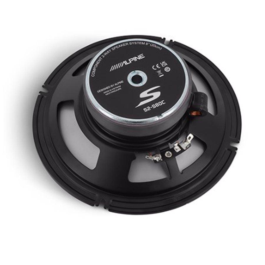 Alpine S2-S80C S2 Series 8" 2-Way Component Speaker System