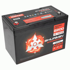 Shuriken SK-BT110 2200W 110AMP Hours Large Size AGM 12V Battery