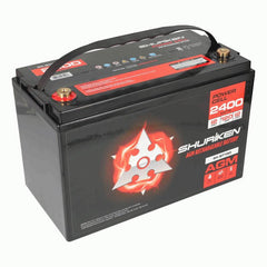 Shuriken SK-BT120 2400W 120AMP Hours Large Size AGM 12V Battery