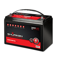 Shuriken SK-BT120 2400W 120AMP Hours Large Size AGM 12V Battery