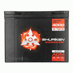 Shuriken SK-BT140 4000W 140AMP Hours Large Size AGM 12V Battery