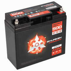 Shuriken SK-BT18 500W 18AMP Hours Compact Size AGM 12V Battery