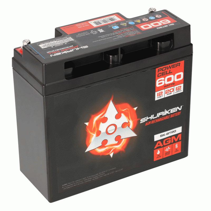 Shuriken SK-BT20 600W 20AMP Hours Compact Size AGM 12V Battery