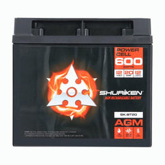 Shuriken SK-BT20 600W 20AMP Hours Compact Size AGM 12V Battery