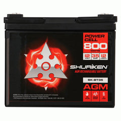 Shuriken SK-BT35 800W 35AMP Hours Compact Size AGM 12V Battery