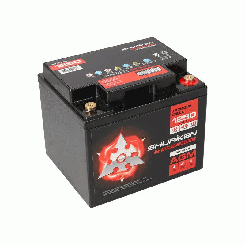 Shuriken SK-BT45 1250W 45AMP Hours Compact Size AGM 12V Battery