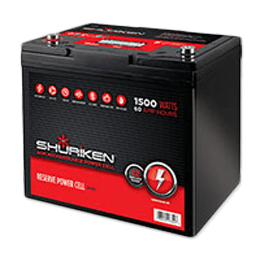 Shuriken SK-BT60 1500W 60AMP Hours Compact Size AGM 12V Battery