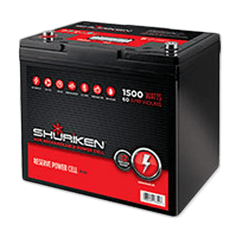 Shuriken SK-BT60 1500W 60AMP Hours Compact Size AGM 12V Battery