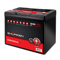 Shuriken SK-BT70 1650W 70AMP Hours Full Size AGM 12V Battery