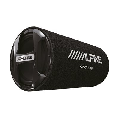 Alpine SWT-S10 1200W Max (250W RMS) Single 10" Sealed Subwoofer Bass Tube Enclosure