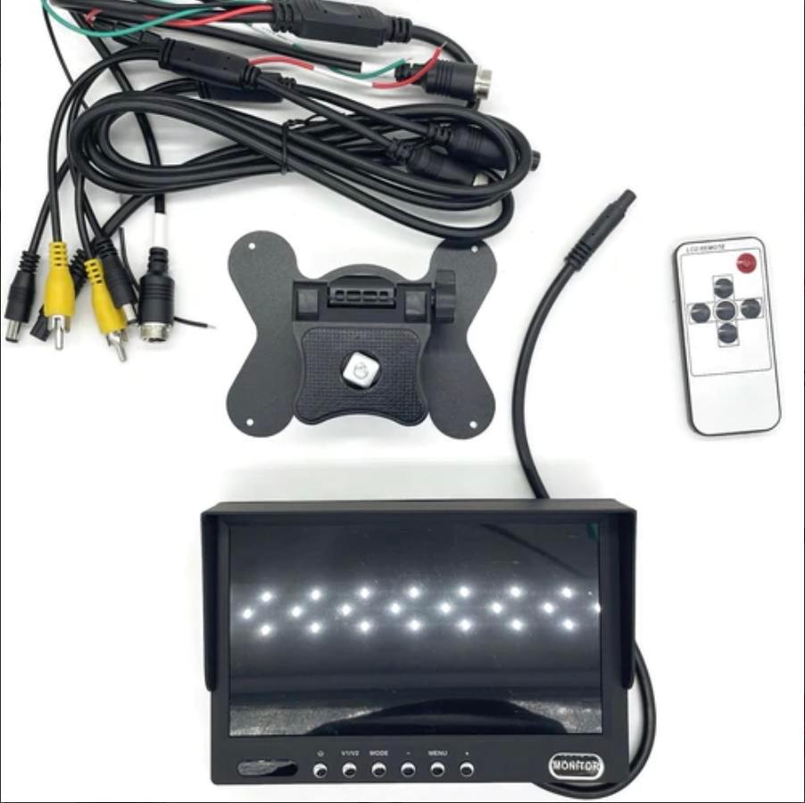 Automated Essentials MON7DUAL 7" DUAL VIDEO INPUT DASH or WINDSHIELD MOUNT MONITOR