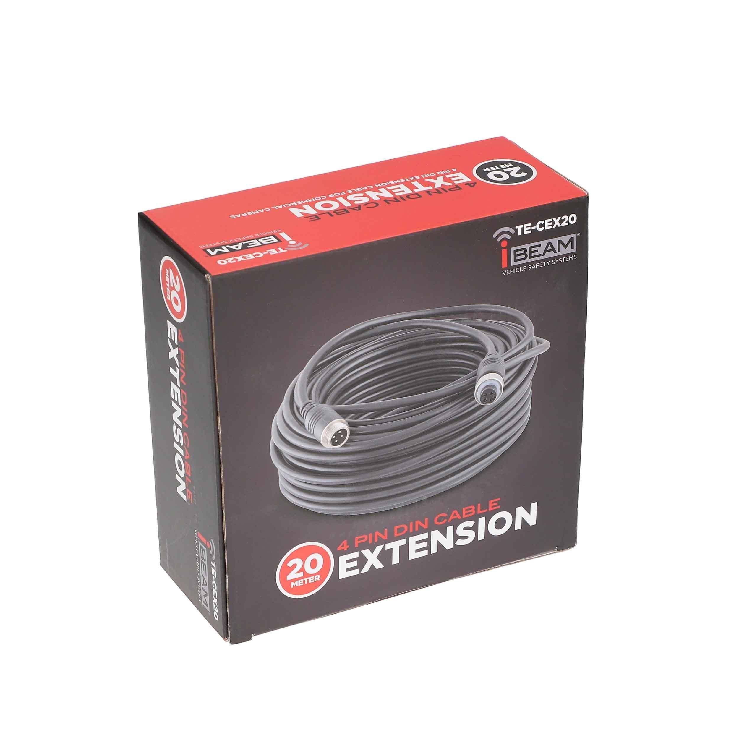 iBeam TE-CEX20 Commercial 4-Pin Din 20 Meter Extension Cable