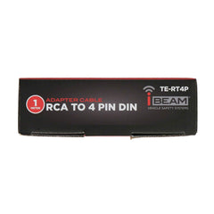 iBeam TE-RT4P Commercial RCA to 4-Pin Din Adapter Cable