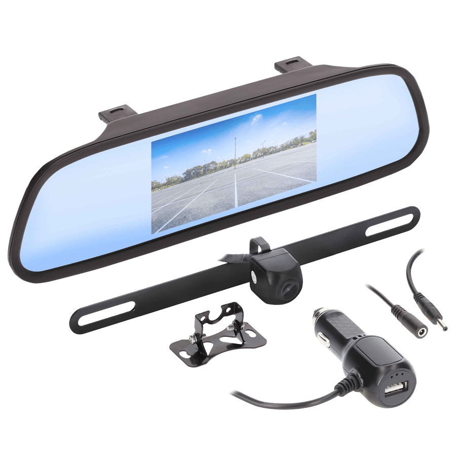 iBeam TE-WKMR43 Wireless 4.3 Inch Mirror/Monitor and Camera