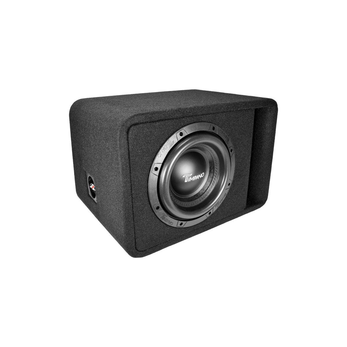 Timpano Audio TPT-T2500-1x10 D2 10" Car Audio Subwoofer Box 2000 Watts 1 Ohm TPT-T2500-110 Loaded Ported Enclosure