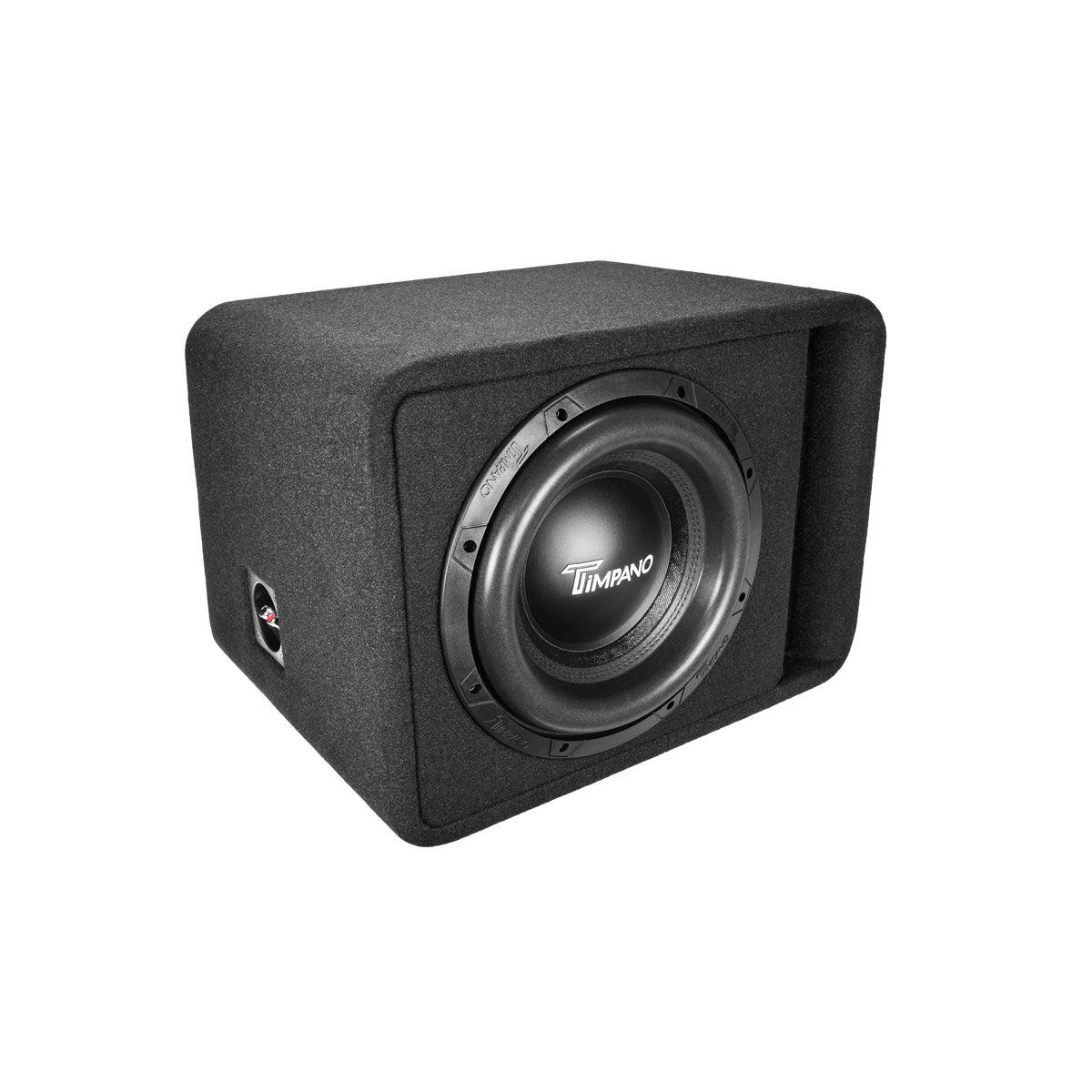 Timpano Audio TPT-T2500-1x12 D2 12" Car Audio Subwoofer Box 2500 Watts 1 Ohm TPT-T2500-112 Loaded Ported Enclosure