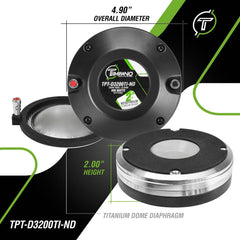 Timpano Audio TPT-D3200TI-ND 2" Exit Neodymium Titanium Compression Driver